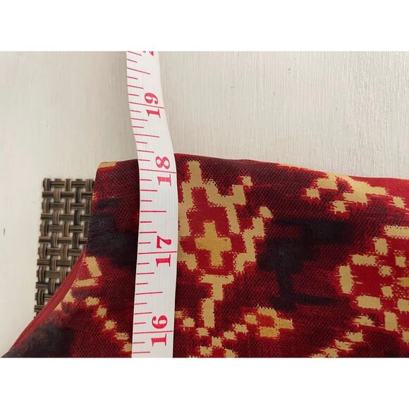 Lauren Ralph Lauren Western Silk Sundress Red Boho Print Sleeveless Womens 12P - Picture 12 of 14